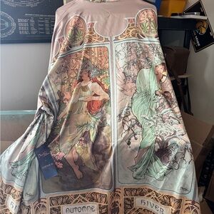 Art Nouveau Silk Kimono- Forever21 x Mucha - NWT (Alphonse Mucha)
